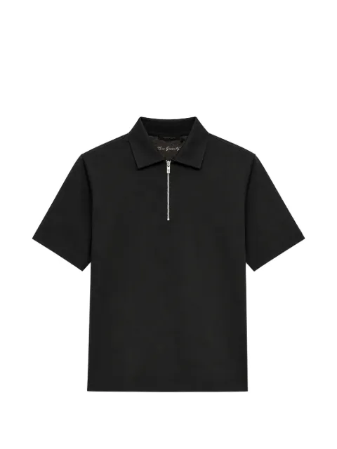 Tombolini quarter-zip polo shirt Black WJ72ZJ80U900