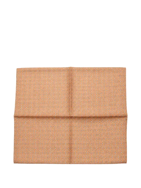 Tombolini horsebit-print pocket square Orange WF43ZSA7F160