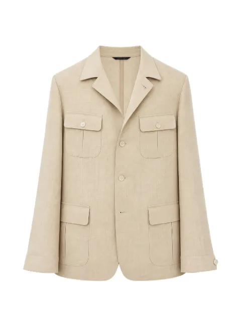 Tombolini button-up safari jacket Yellow G130EMC6