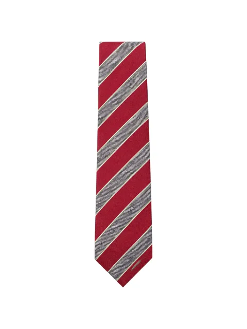 Tombolini diagonal-stripe silk-blend tie Red WK09ZQC2R550