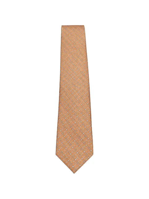 Tombolini geometric-pattern tie Orange WK09ZSA7F160