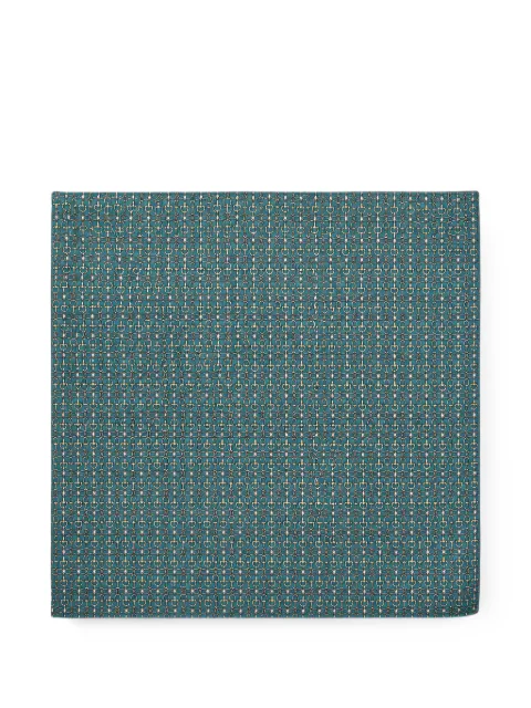 Tombolini horsebit-print pocket square Green WF43ZSA7F330