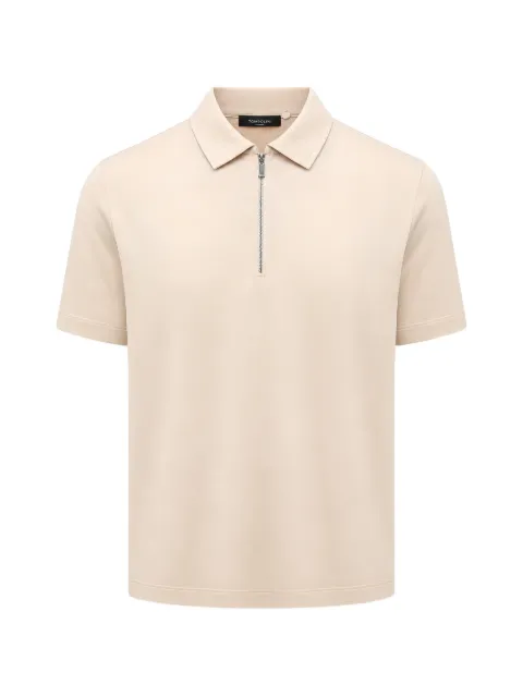 Tombolini quarter-zip polo shirt Neutrals WJ72EYBBU040