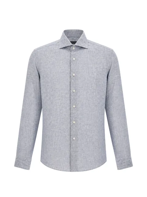 Tombolini long-sleeve button-up shirt Blue RC29EQ02U780