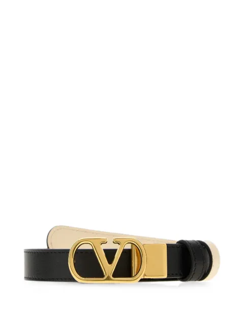 Valentino Garavani VLogo Signature leather belt Black 8W0T0SU8IYR