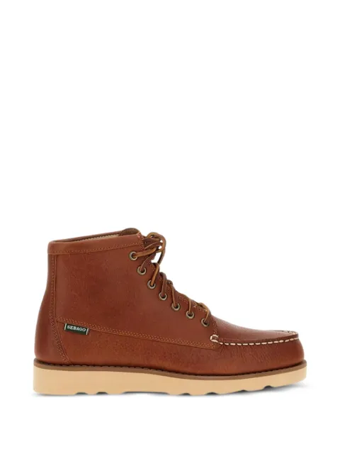 Sebago Tumb moc-toe lace-up boots Brown 72121UW