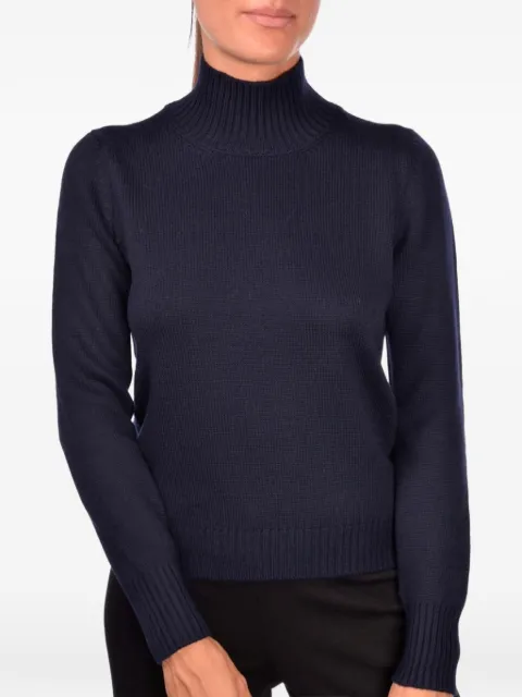 Gran Sasso high-neck ribbed-trim sweater Blue 1320414200