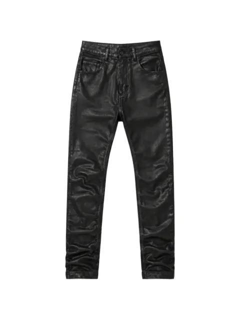 Thom Krom coated-finish jeans Black MT107BLACKCOATED