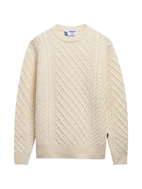 Sebago Flemish Irish cable-knit sweater White 721268WH15