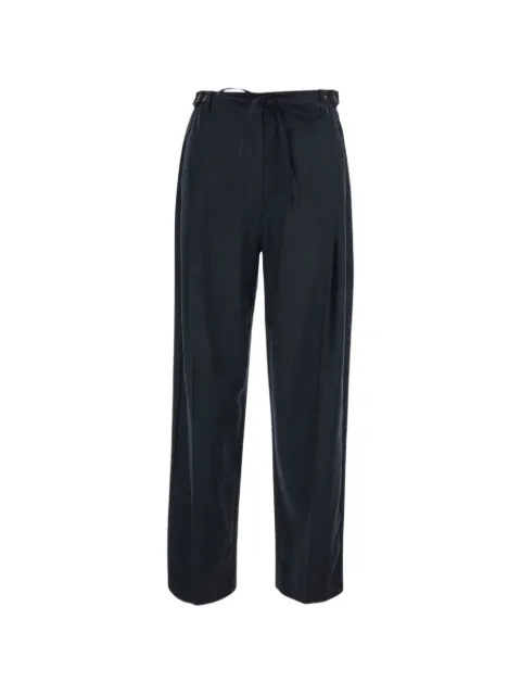 Tela belted pleated trousers Blue 140344010582