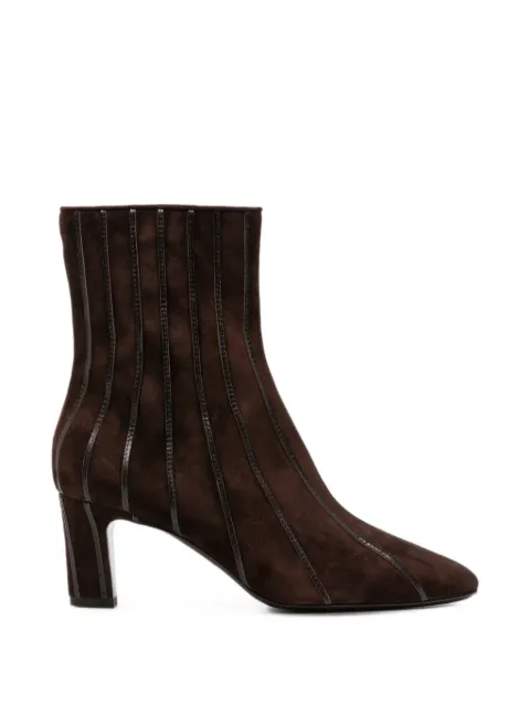 HERBERT LEVINE zip-fastening panelled ankle boots Brown HBWF15095