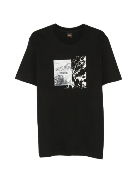 BOSS graphic-print short-sleeve T-shirt Black 50566627