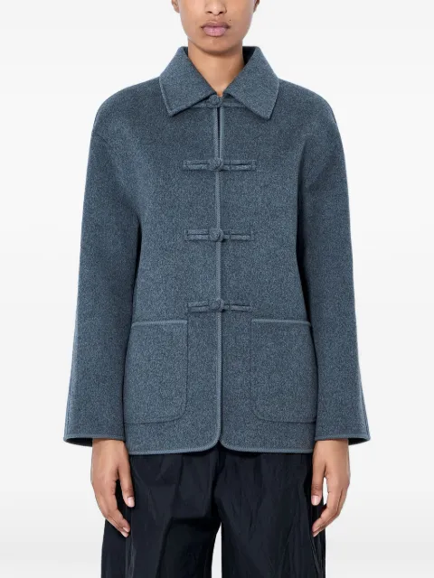 Róhe toggle-fastening long-sleeve jacket Grey 42011409