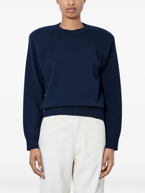 Róhe fine-knit long-sleeve sweater Blue 82023329