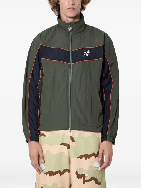 BOTT contrast-panel high-collar jacket Green BOTTSS26010