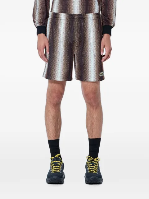 Metalwood Studio mesh-like elasticated-waistband shorts Brown 26SS0704ORG