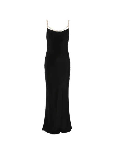 Cult Gaia Macelyn chain-strap cowl-neck maxi dress Black WVGW38097CR373