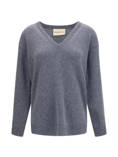 Valentino Garavani V-neck cashmere sweater Grey BKC76ZAJ6