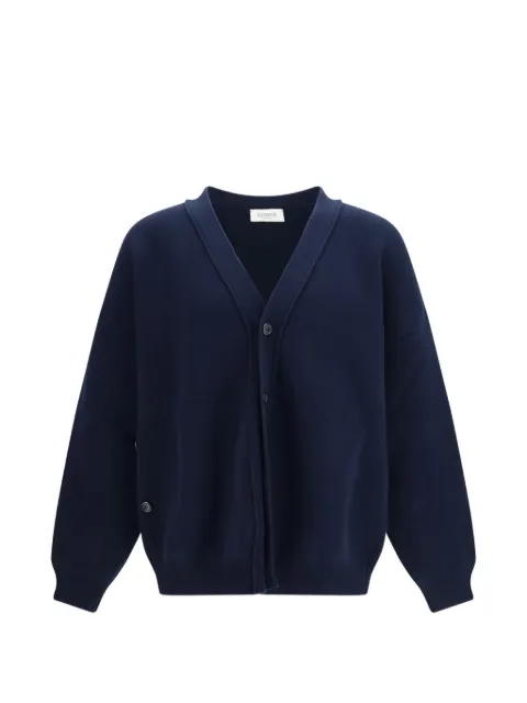 Laneus wool cardigan Blue F6LAMACA055