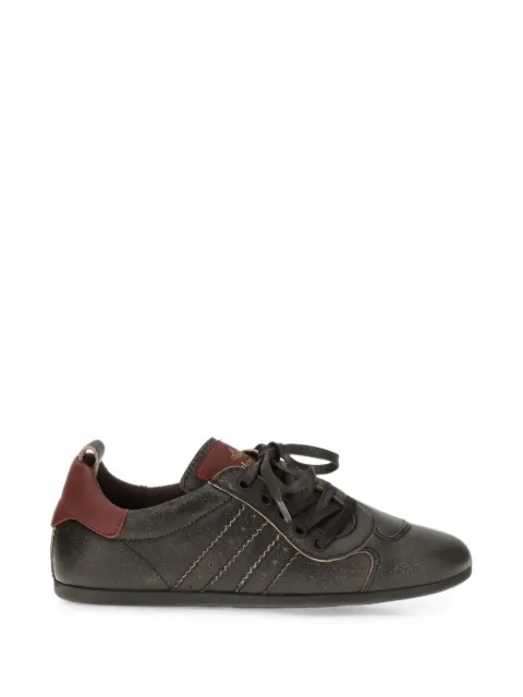 Vivienne Westwood Drunken leather low-top sneakers Black 75020066WL00FC