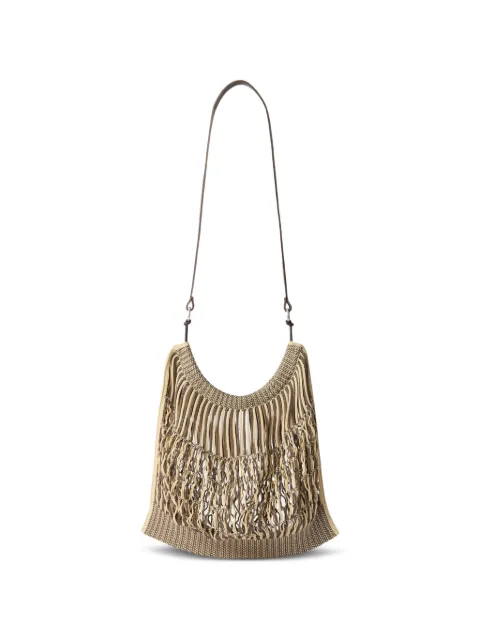 LEMAIRE large crossbody Filt net shopping bag Neutrals BG0075LF1269