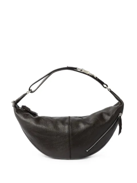 LEMAIRE mini Quiver Clip bag in grained buffalo leather Brown BG0263LL0131