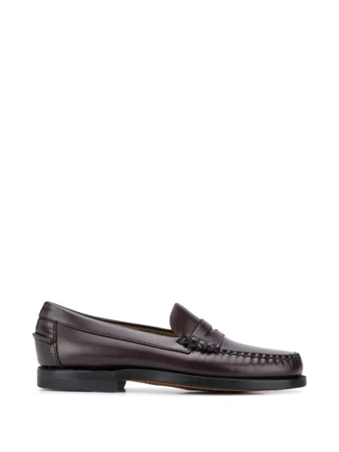Sebago penny-slot leather loafers Red 7001530