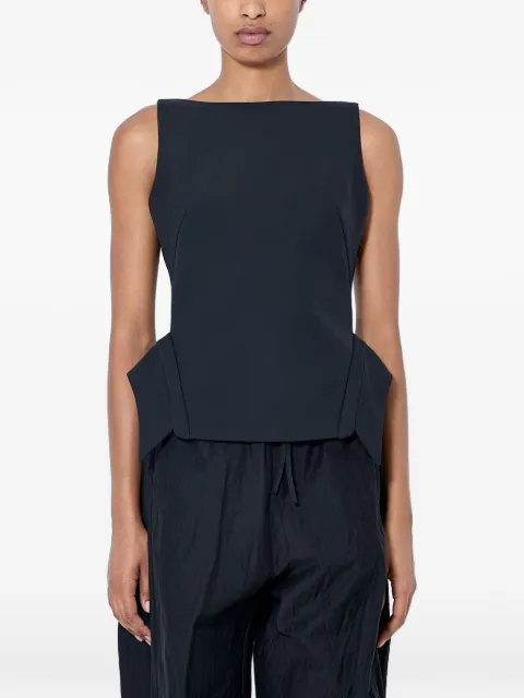 Róhe sleeveless side-panel top Black 42020129