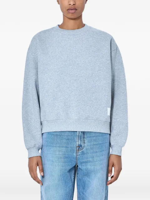 Róhe crew neck ribbed-trim sweatshirt Grey 82021416
