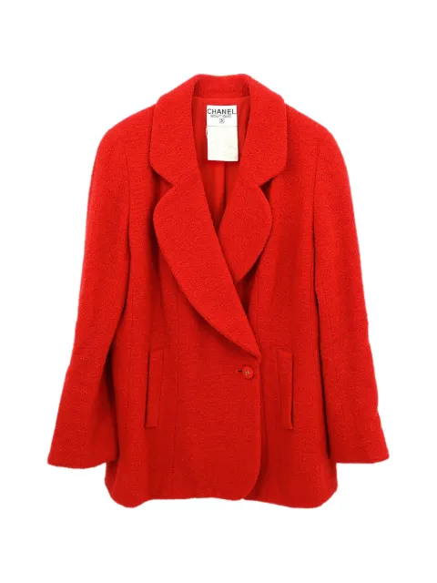 CHANEL Pre-Owned 1994 notched-lapels double-breasted jacket Red 145735