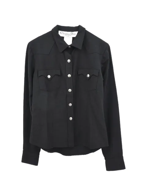 Christian Dior Pre-Owned 2003 western-style shirt Black 135328