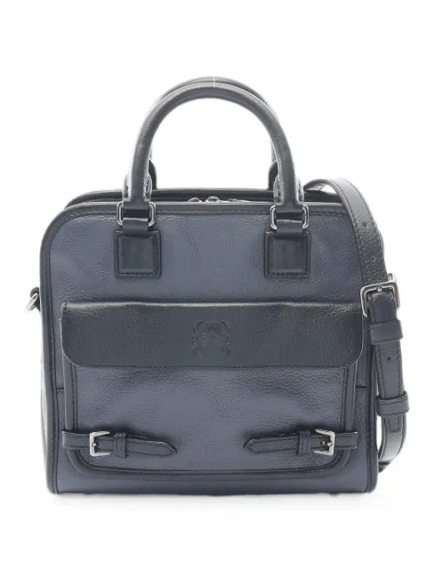 Loewe Pre-Owned 2010s small Cruz leather tote bag Blue 1098463