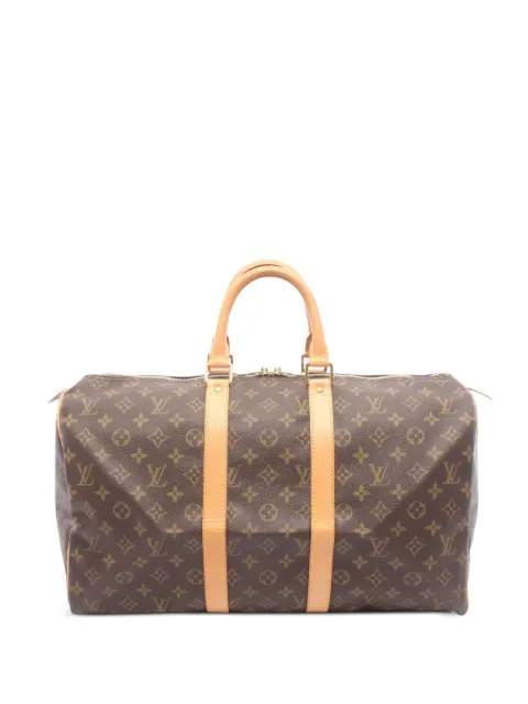 Louis Vuitton Pre-Owned 2001 45 Monogram Keepall luggage bag Brown 1098813