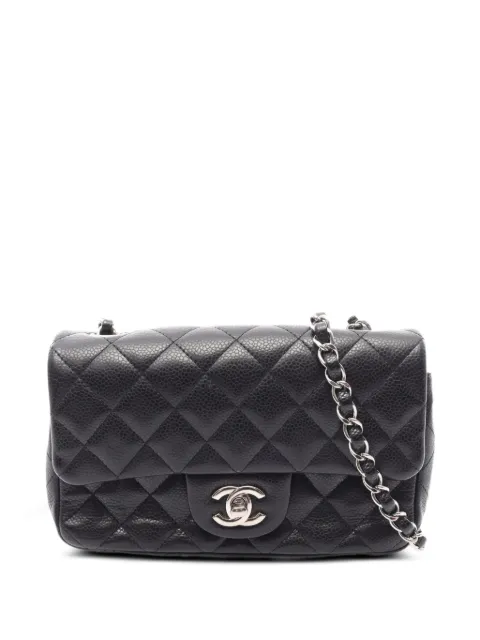 CHANEL Pre-Owned 2014 Diamond-quilted chain-strap shoulder bag Black 109841319383181