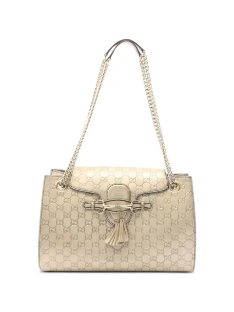 Gucci Pre-Owned 2000s Emily Guccissima shoulder bag Gold 1097060
