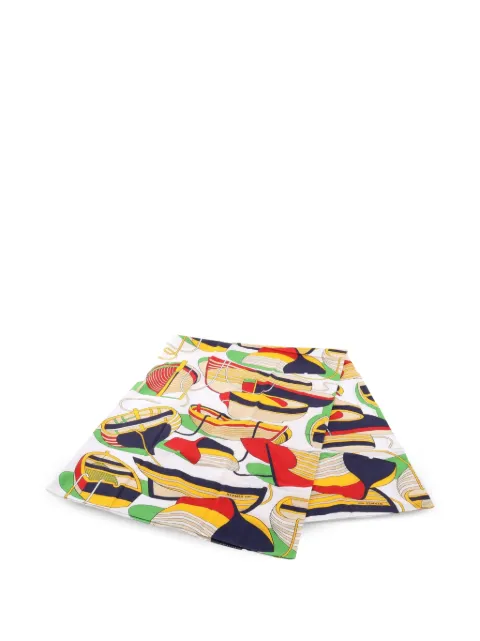Hermès Pre-Owned 2010s Thalassa print scarf White 1097753