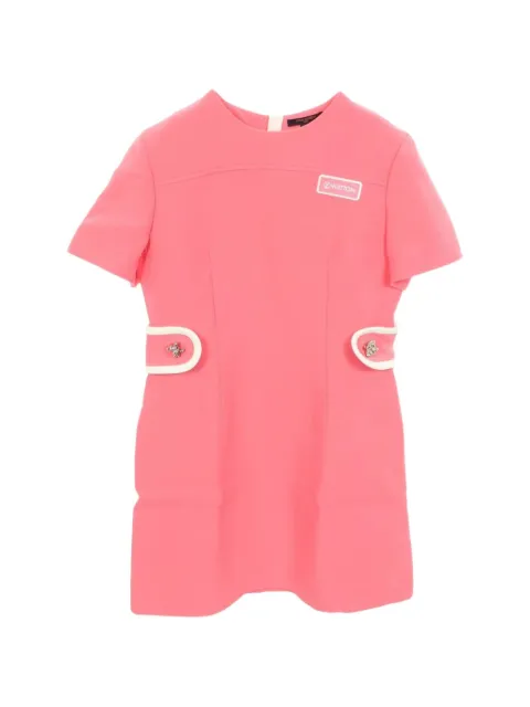 Louis Vuitton Pre-Owned 2010s logo-patch short-sleeve dress Pink 1093353