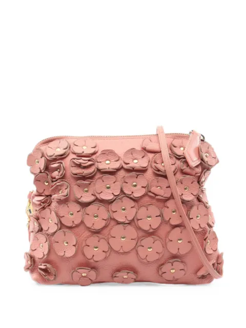 Burberry Prorsum 2000s floral-appliqué shoulder bag Pink 1092529
