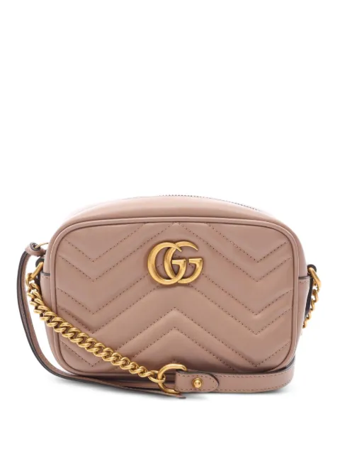 Gucci Pre-Owned 2010s GG Marmont quilted shoulder bag Neutrals 1097009