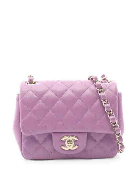 CHANEL Pre-Owned Mini Matelassé shoulder bag Purple 1097649TE950LK2
