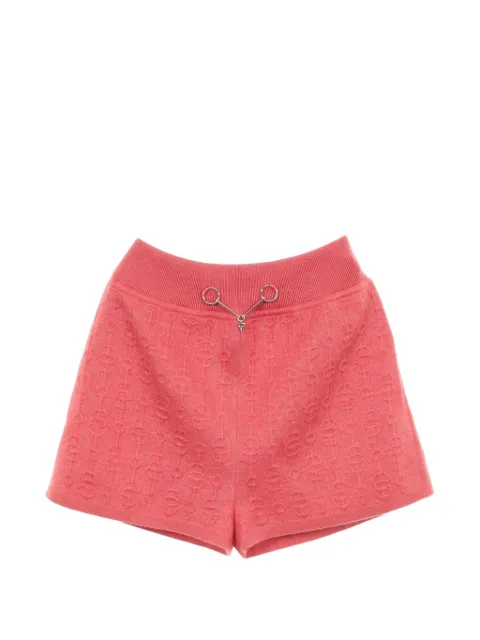 Hermès Pre-Owned 2010s Cliquetis knit shorts Red 1097867