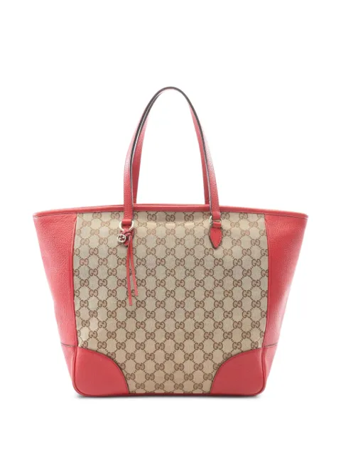 Gucci Pre-Owned 2000s Bree GG canvas tote bag Red 1097059