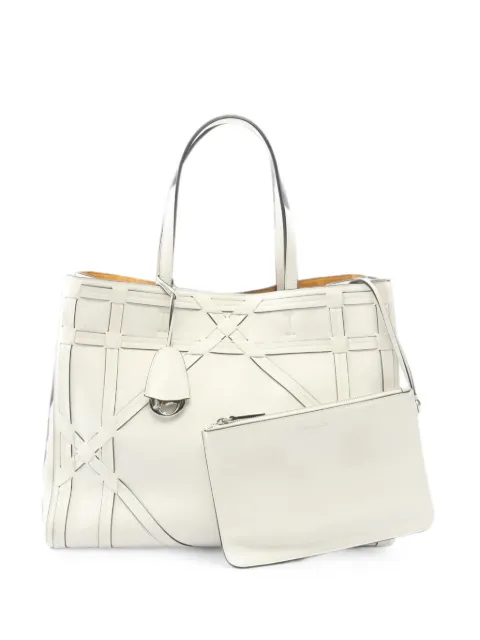 Christian Dior Pre-Owned 2010s Giant Cannage Connect tote bag White 1098101