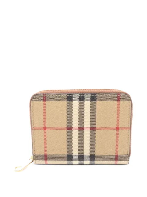 Burberry Pre-Owned 2020s Check zip-around wallet Neutrals 1098114