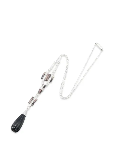 Cartier 2010s Agraff onyx necklace Silver 109710126157C