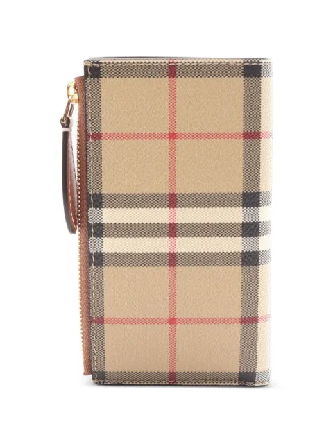Burberry Pre-Owned check-pattern bi-fold wallet Neutrals 1098905
