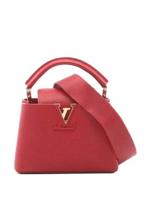 Louis Vuitton Pre-Owned 2020 mini Capucines 2-Way tote bag Red 1098149