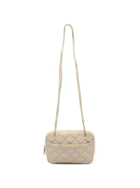 Saint Laurent Pre-Owned 2000s quilted chain shoulder bag Neutrals 1097983