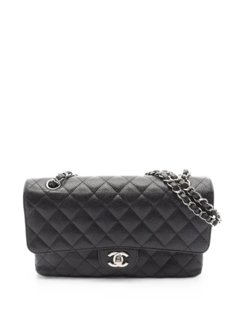 CHANEL Pre-Owned 2012-2013 Matelassé double flap shoulder bag Black 1097515