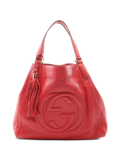 Gucci Pre-Owned 2010s Soho Cellarius Interlocking G tote bag Red 1096994